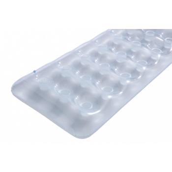 Dmuchany Materac plażowy Srebrny metalik 188x71cm BESTWAY + Zestaw naprawczy